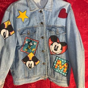 Vintage Disney Mickey Custom Denim Jacket